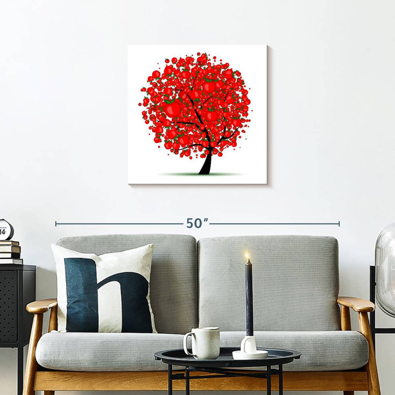 Harnek Red Apple Tree, 24" H x 24" W