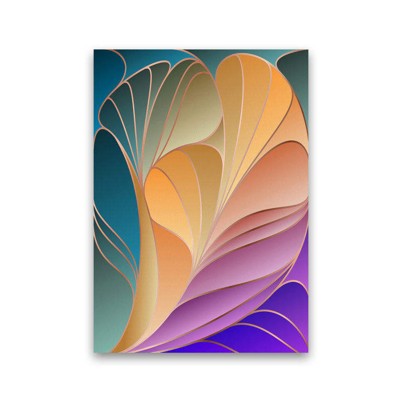 Colourful Art Deco IV - Print, No Framed, 84cm H x 60cm W x 1cm D