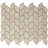 Silvleaf 12.21 in. x 13.39 in. Geometric Matte Aluminum Mosaic Tile-60816845