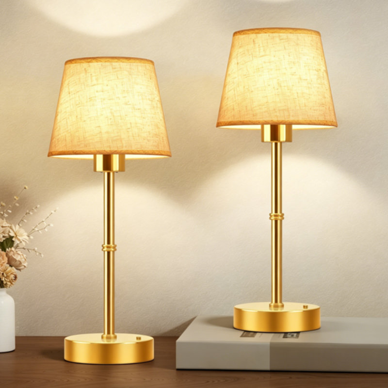 Lampe de table à intensité variable sans fil à commande tactile pour salon, salle à manger, chambre à coucher