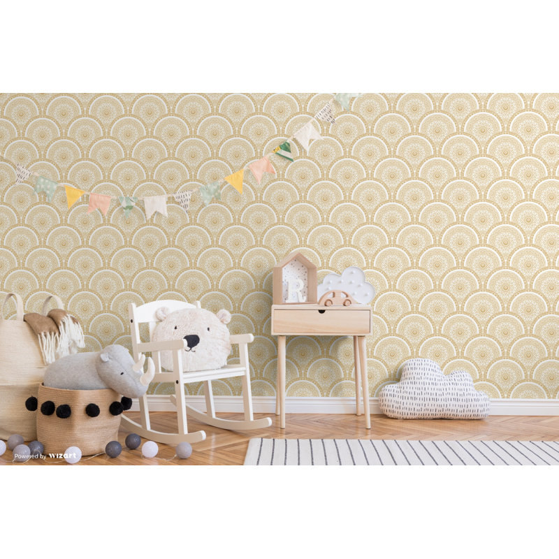 Jasmyn 10m x 53cm Wallpaper Roll, Gold