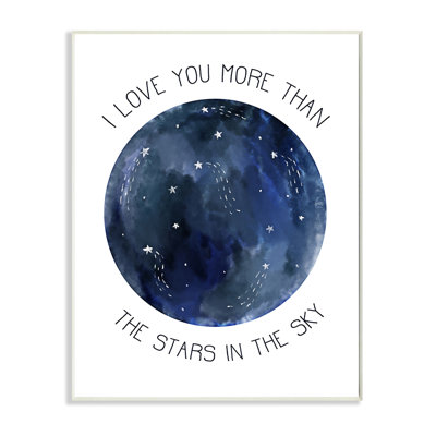 " More Than The Stars Romantic Phrase Night Sky " by Daphne Polselli