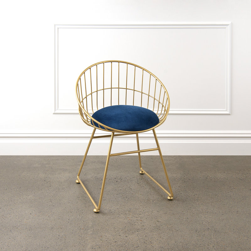 Fauteuil papasan en velours Palmea