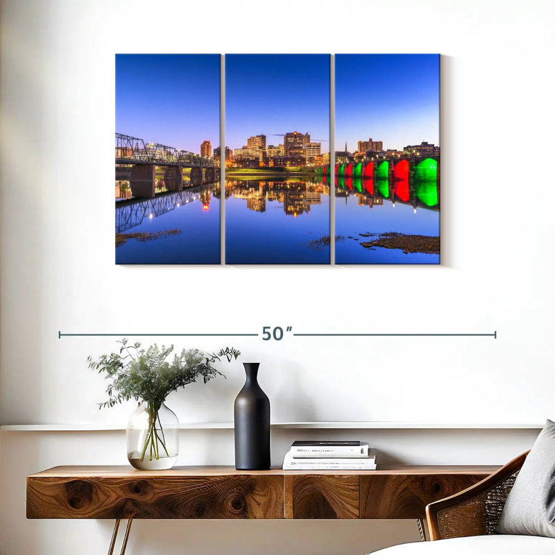 Harrisburg Twilight, 24" H x 38" W