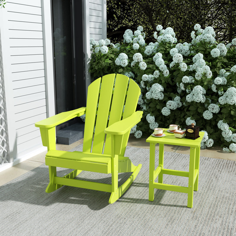 Rosecliff Heights Outdoor Danko Rocking Plastic Chair & Reviews ...