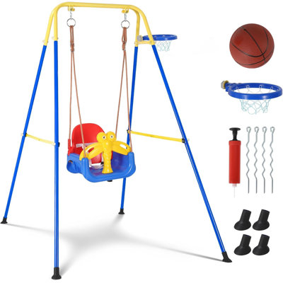 FXSGER Galvanised Steel Swing Set with