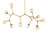Catalyst 10 - Light Dimmable LED Sputnik Modern Linear Chandelier