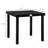 Outdoor Dining Table For 4 Person, Square, Aluminum Metal Legs For Garden, Lawn, Patio, Woodgrain Black
