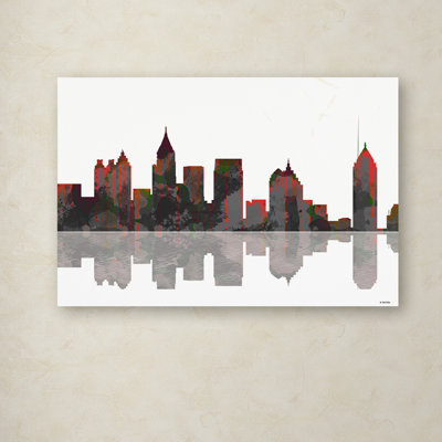 « atlanta georgia horizon », impression sur toile tendue