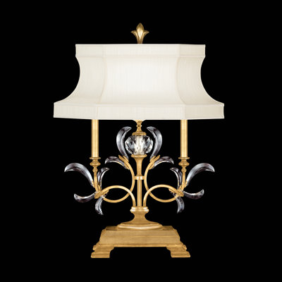 Lampe de table arquée biseautée 34 po