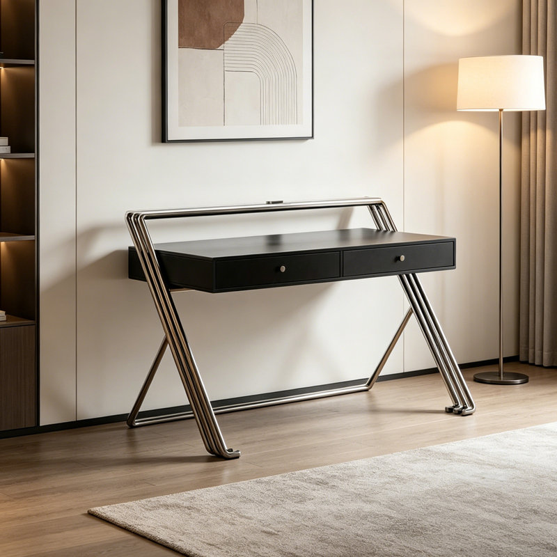 Bureau de rangement 2 tiroirs Modern Creative Design, H 37,4 po x l 47,24 po x P 23,62 po
