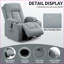 Fauteuil inclinable électrique inclinable avec massage et amp; Chaleur lombaire, porte-gobelets / USB, gris ardoise | Capacité de 350 lb