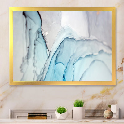 Marbre vert et gris, reproduction d'art sur toile flottante