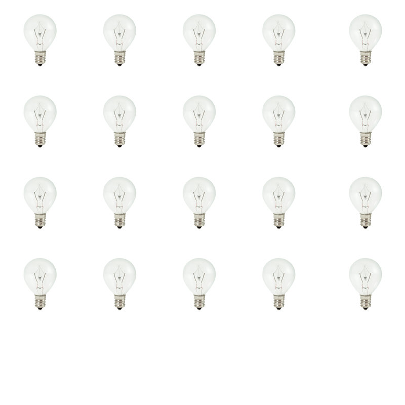 25 watts, ampoule G11 au xénon / Krypton à intensité variable, (2700K) E12 / base candélabre