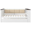 Wood Daybed With Storage Shelves-497023549