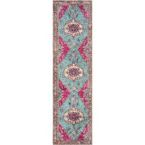 Well Woven Adeline Bohemian Vintage Medallion Soft Blush Runner