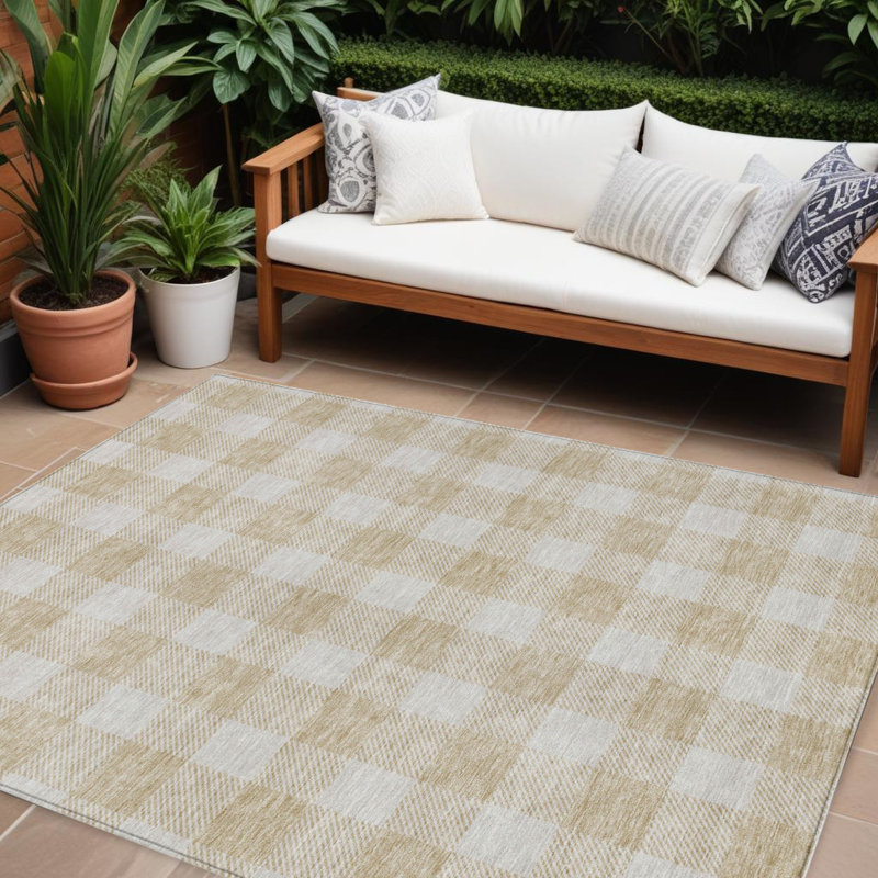 Tapis intérieur lavable beige 9 'X 12'