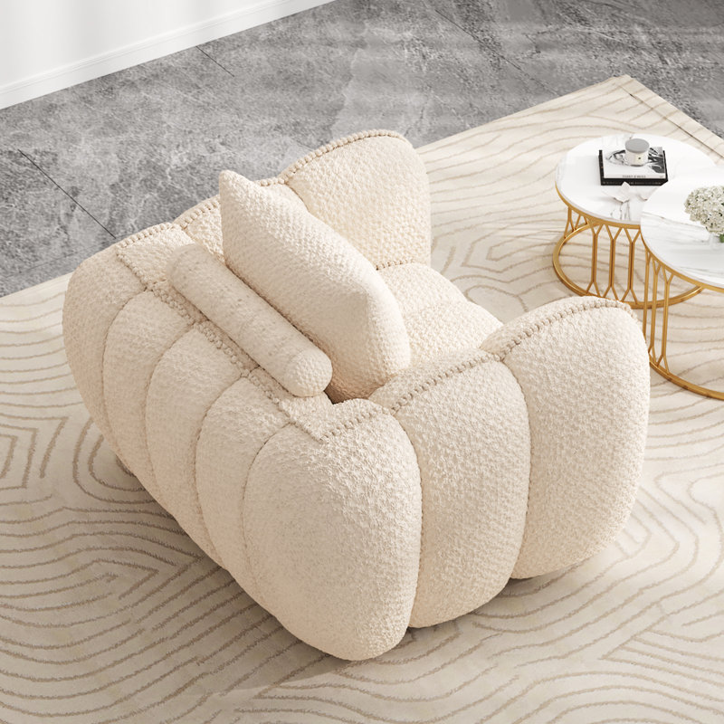Fauteuil surdimensionné simple avec canapé Bonean, Beige
