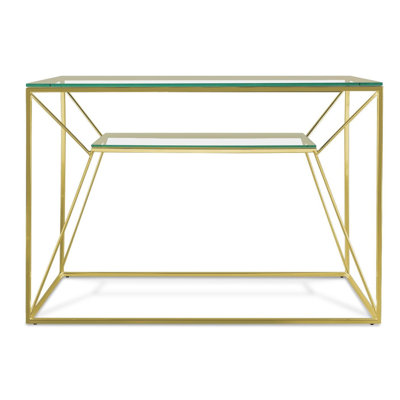 Gosselin 120cm Glass Top Console Table