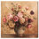 Art floral glamour sur toile bourgogne