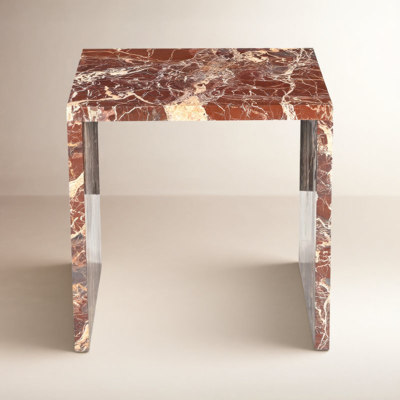 Peony Kelly Marble Accent Table, LEVANTO MARBLE