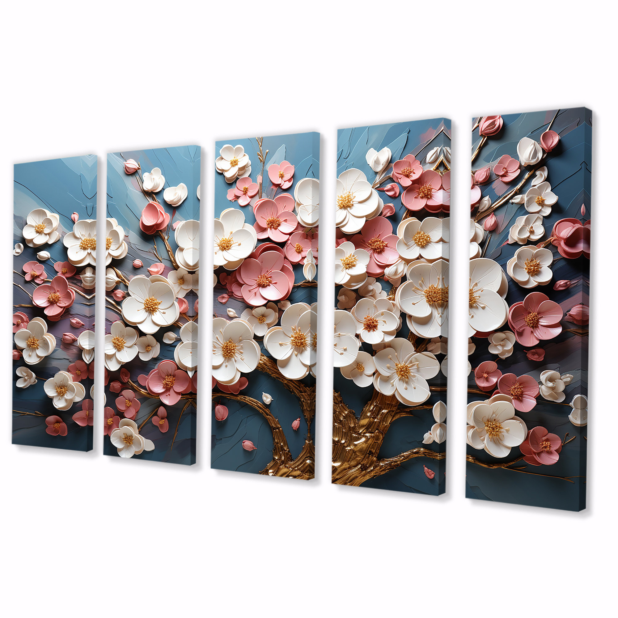 Lark Manor™ Pink And Gold Orchid Tree Garden Of Branches I - Tree 5 ...