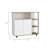 4-Shelf Kitchen Island Light Oak And White