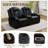Breathing Leather Automatic Recliner Loveseat-1809190370
