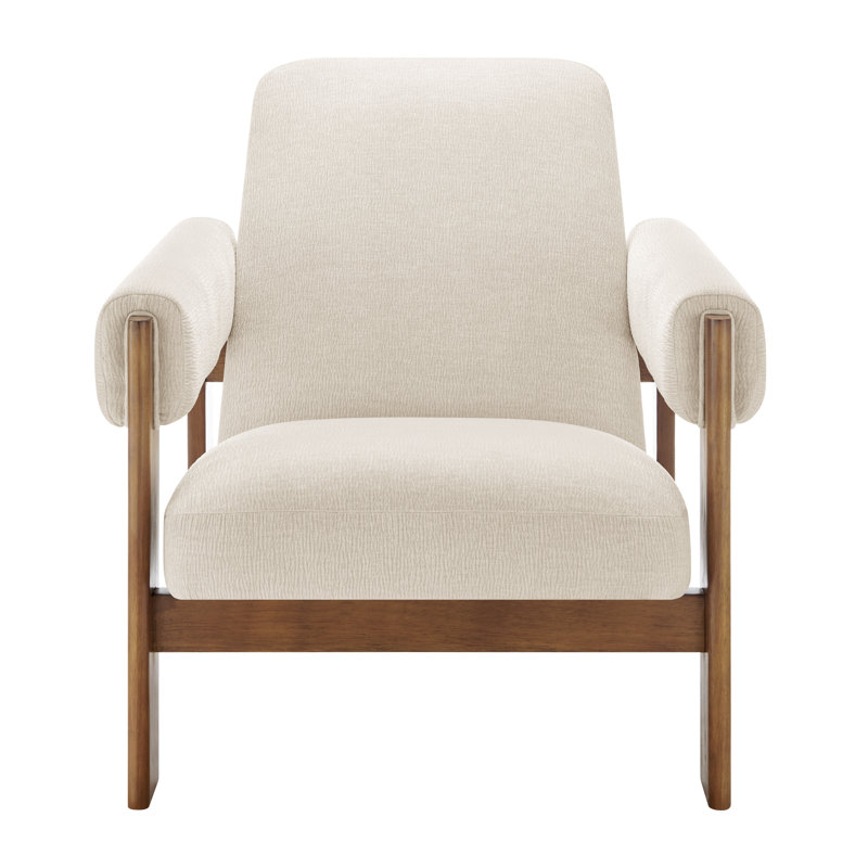 Rafila Fabric Accent Arm Chair, Dazzle Cream