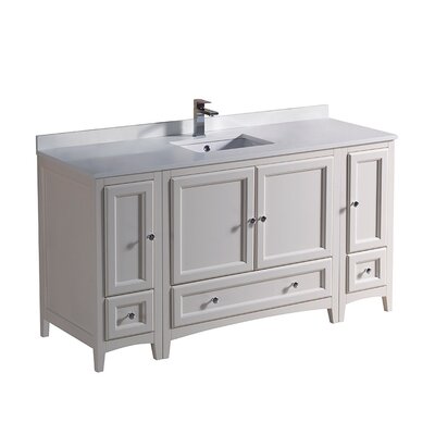 Formosa Fresca 60"" Free-Standing Single Sink Bathroom Vanity Set -  FCB20-123612AW-CWH-U