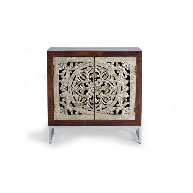 Wilburg 2 -Door Square Accent Cabinet
