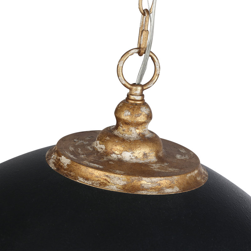 Luminaire suspendu 5 lumières Alison, Noir, noir, noir, noir
