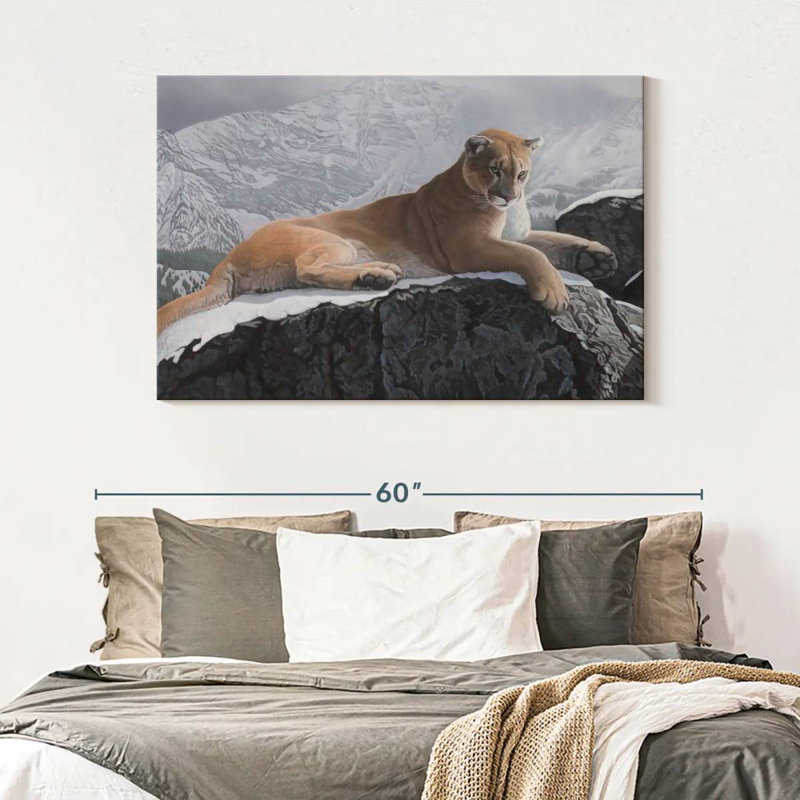 Brampt Alpine Hunter, 32" H x 48" W