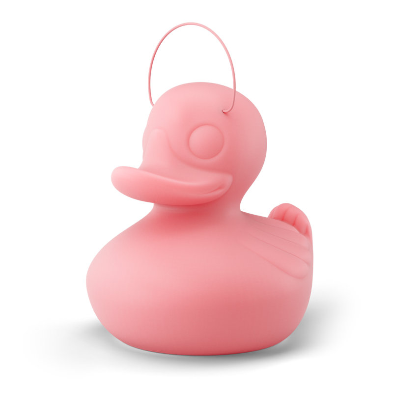 The Duck Duck Lamp XL rose, H 20,08 po x l 17,32 po x P 20,86 po , Rose