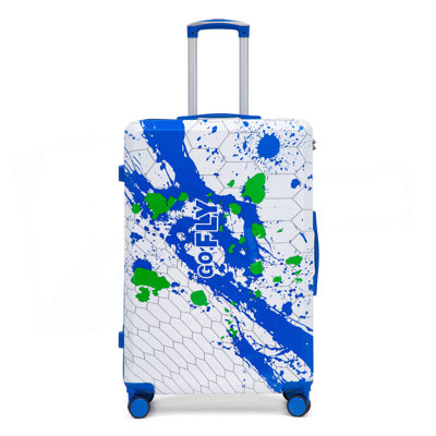 28 Inch PC Spinner Wheel Luggage, Carry on Suitcase, With Printed pattern and Combination Lock