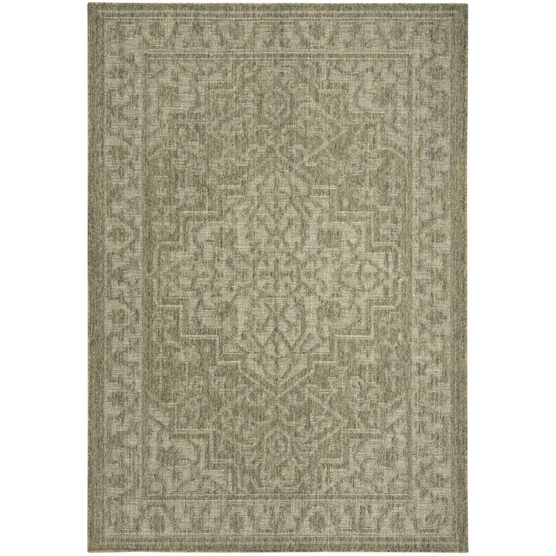 Tulum Persian Indoor/Outdoor Area Rug, Rectangle 5'3" x 7'