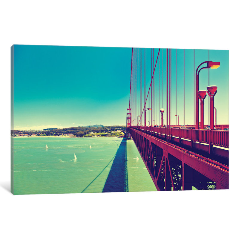 «The Golden Gate Bridge» par Philippe Hugonnard, reproduction de photo sur toile tendue, H 12 po x l 18 po x P 1,5 po