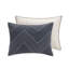Ensemble de literie en coton bleu marine de qualité supérieure, courtepointe brodée moderne pour la maison