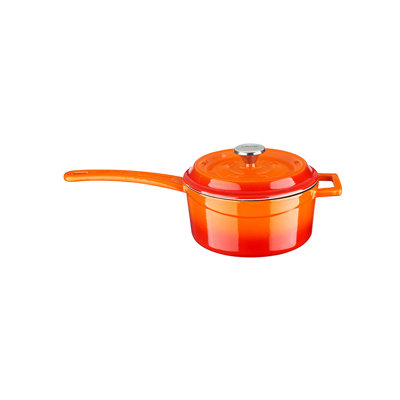 Lava Enameled Cast Iron Saucepan 15 Quart Round with Lid