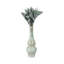 Vase décoratif décoratif pour la maison - Grand vase avec silhouette sculpturale et finition émaillée - Vase de table d'appoint pour étagère ou console - Vase à fleurs élégant pour n'importe quelle pièce - Vert-1316991963