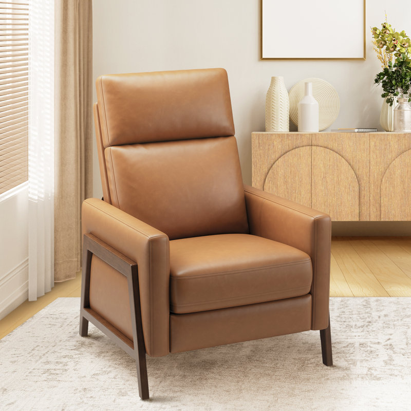 Fauteuil inclinable Mid-Century, Chameau