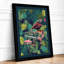 Parrot in Paradise Tropical - Framed Print-626298904-626298909