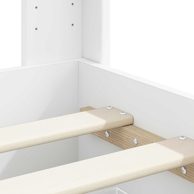 Bed, White, Super King (6')