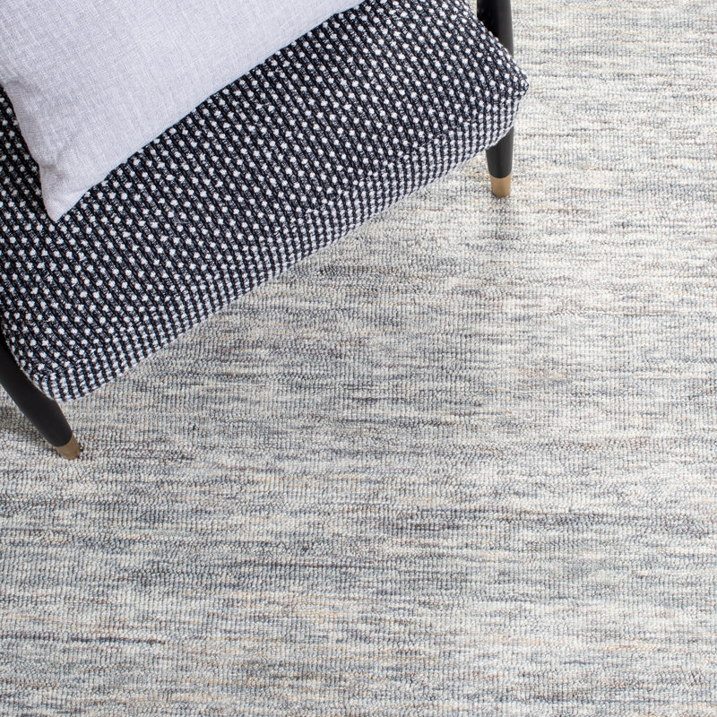 Estin Metro Hand Tufted Wool/Cotton Rug in Sage/Ivory, Rectangle 2' x 3'