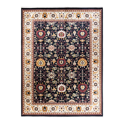 Hayner One-of-a-Kind 9 X 12 2000s Wool Area Rug in Black