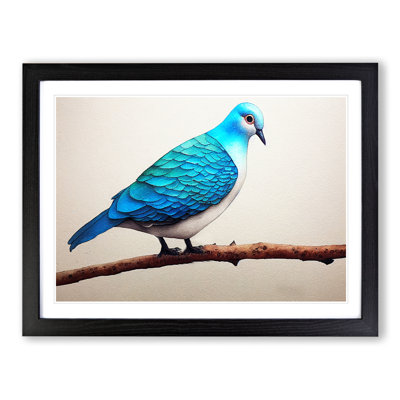 Dove Bird in Watercolour Vol.6 1 Piece Single Picture Frame Wall Art