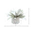 Holiday Magnolia Leaf Arrangement in Glass Vase