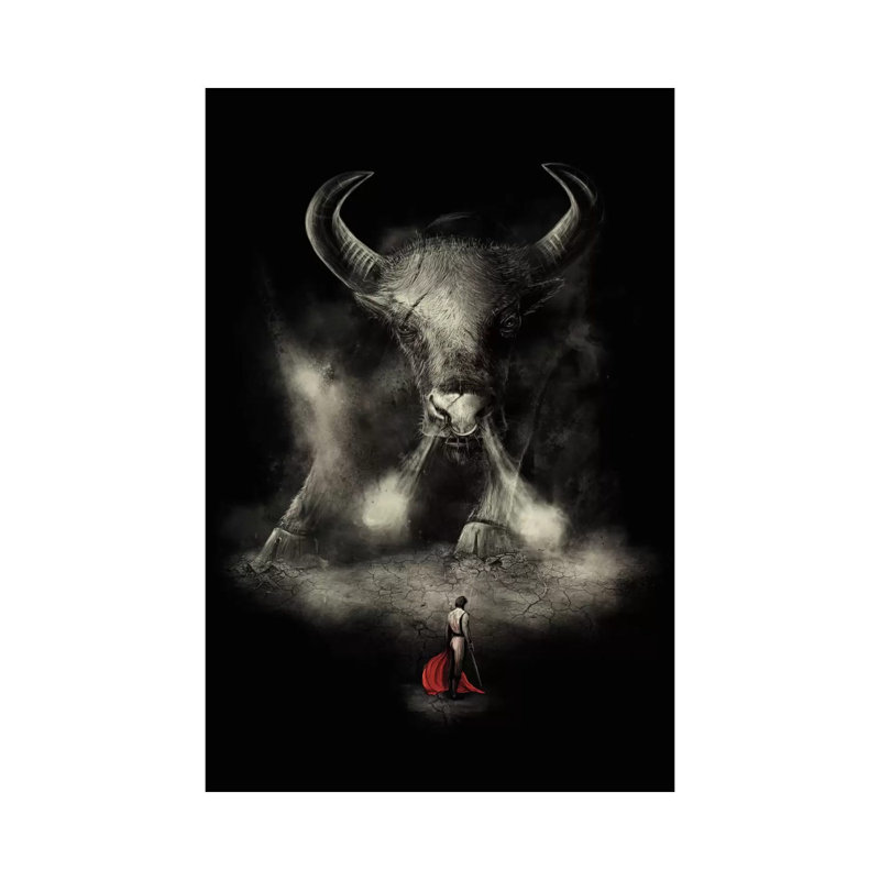 «Matador's Match», reproduction sur toile flottante, H 18 po x l 12 po x 1,5 po, Toile tendue