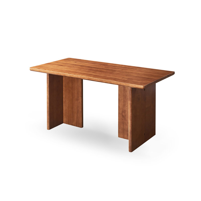 Nordic-style Solid Wood Rectangular Dining Table for Home Use, 29.13"H x 62.99"L x 31.5"W