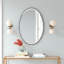 Miroir d'appoint ovale en bois Colton-18111755
